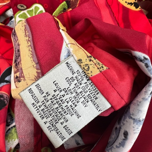 Vintage Bill Blass Paradise Found Martinis Beer Champagne Lounge Vacation Medium - Picture 8 of 9